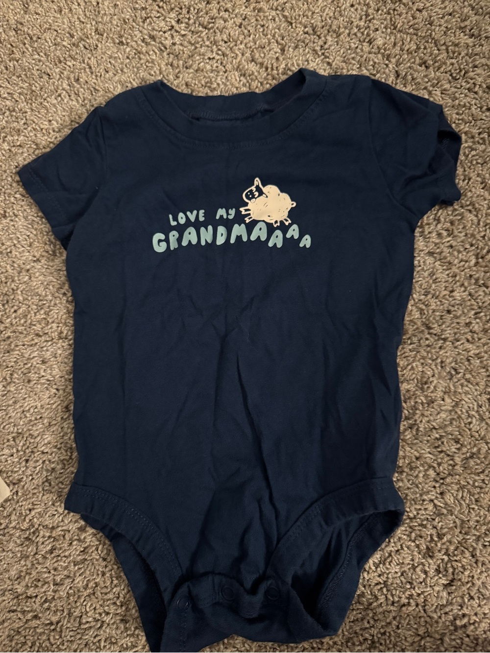 Carters 6M I love my grandma onesie